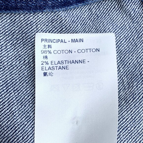 Louis Vuitton Womens Dark Blue Denim Jacket W/ Gold Button & LV Badge - Picture 3 of 8